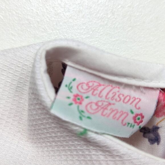 Vintage Allison Ann Dress Girls Size 18m Pink Floral Spring - Picture 4 of 6